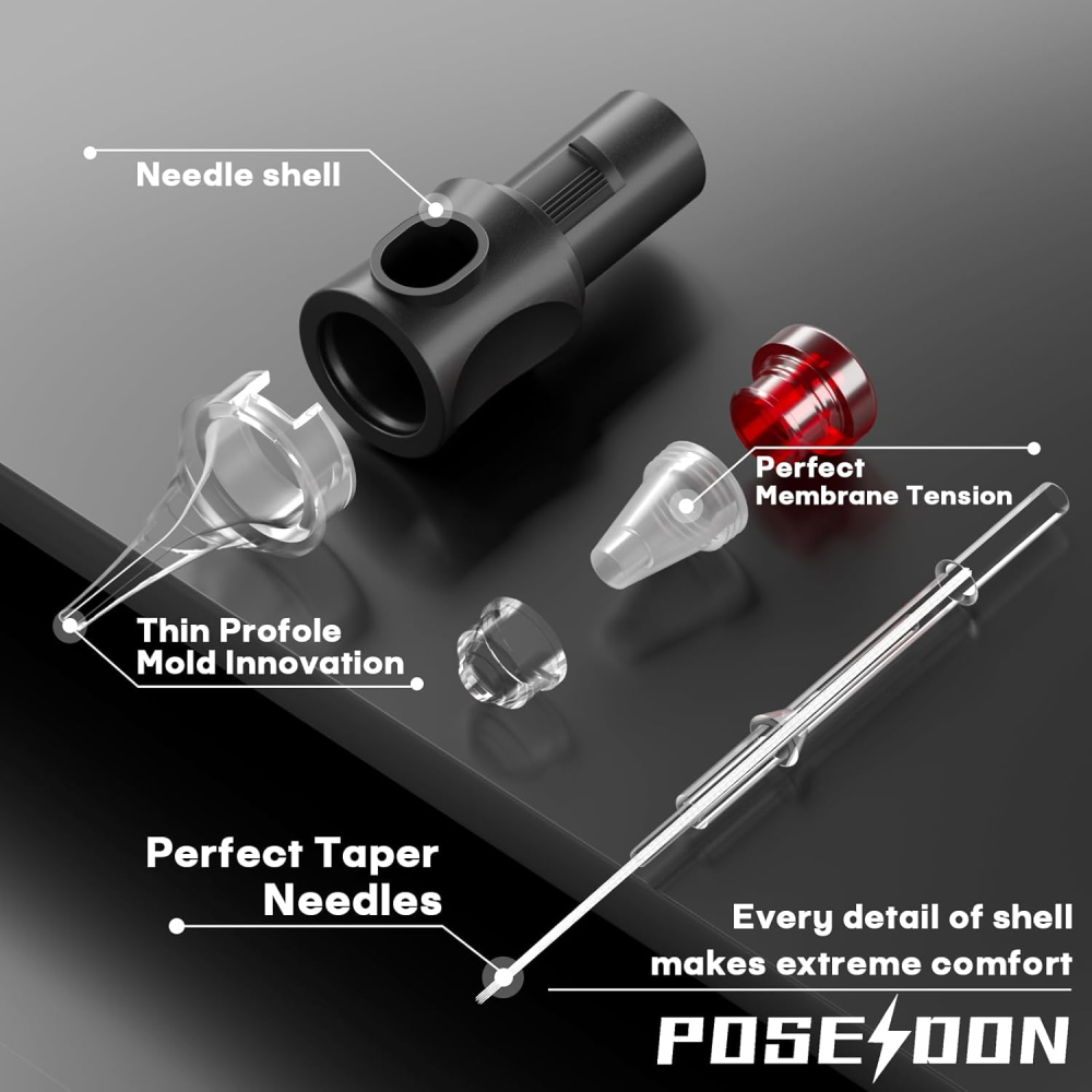 Набір картриджів для татуювання Poseidon 50 шт Луцк - изображение 3