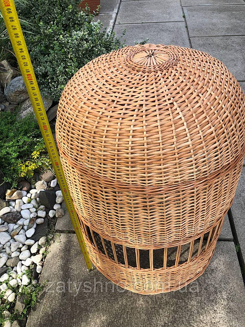 Висока плетена люстра з візерунком по середині Київ - фото 4