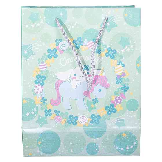 Набір подарункових пакетів з паперу 12 (шт.) Cinnamoroll картонні гарні пакети для подарунків 19×9.5×24.5 (см) М'ятний Київ