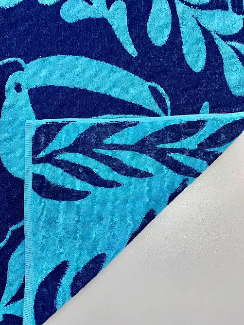 Дитячий махровий рушник Ideal Textile 70х140 см Тукани, синій 70х140 см (56860795) Чернівці - фото 3