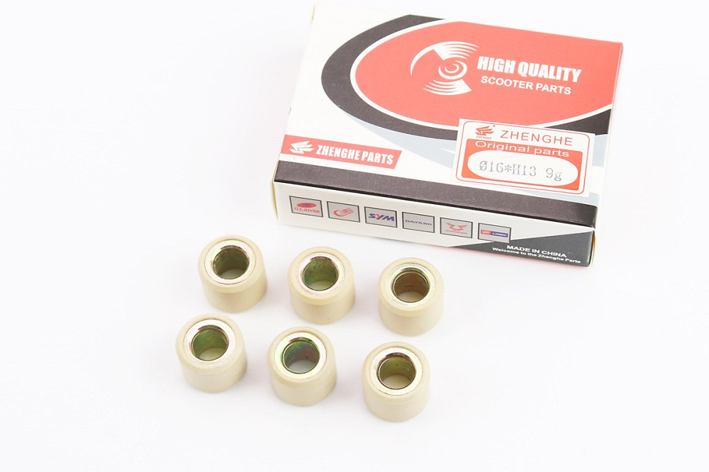 Ролики варіатора 6шт, Honda/GY6 16x13 - 9,0г Киев - изображение 1