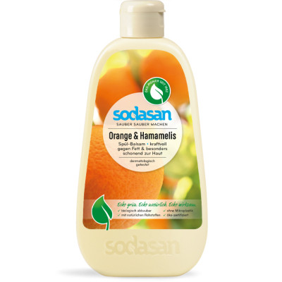 Средство для ручного мытья посуды Sodasan органическое Апельсин 500 мл (4019886025560) Винница - изображение 1