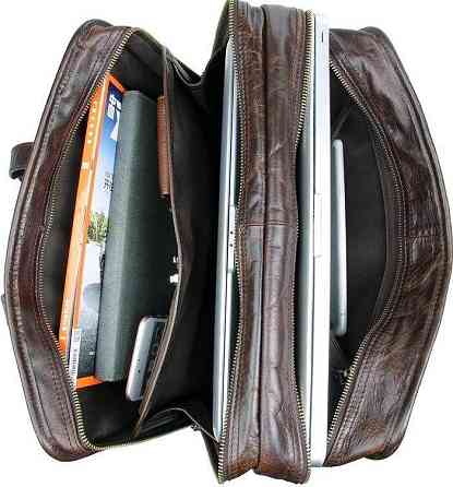 Сумка Vintage 14539 из натуральной кожи Коричневая Киев