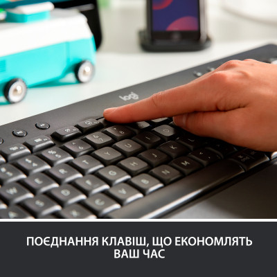 Клавіатура Logitech Signature K650 USB/Bluetooth UA Graphite (920-010945) Вінниця - фото 3