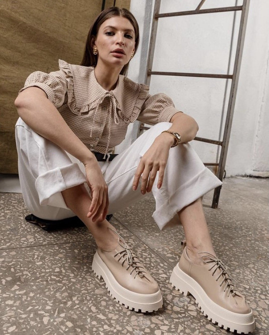 Туфлі жіночі RONE Астра-7 капучіно (весна-осінь, шкіра натуральна) (4408) 39 Коломия - фото 1