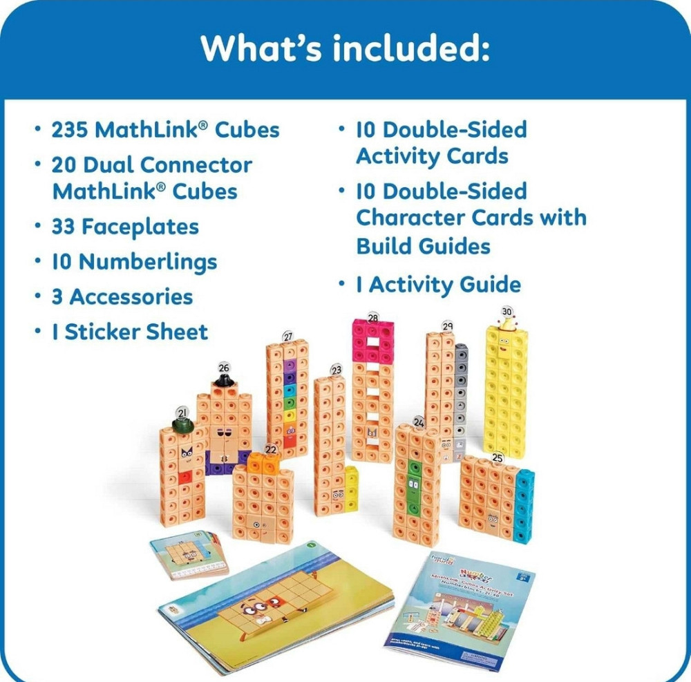 Учимся считать MathLink Cubes 21–30  hand2mind  Numberblocks 21-30 Харьков - изображение 7