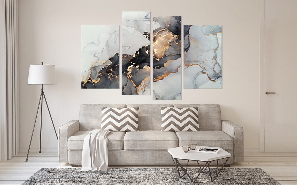 Модульна картина у спальню, вітальню Абстракція Art-618_4 105 x150 см Київ - фото 2