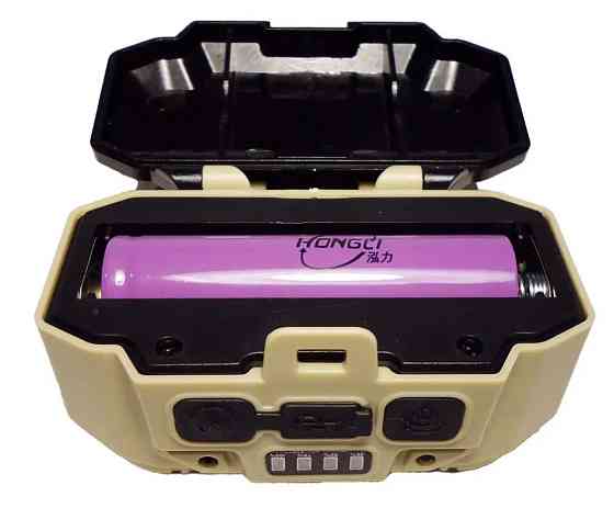 Ліхтар налобний BL HX-817 із сенсором 9070, чорно-білий Вінниця