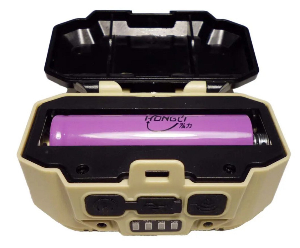 Ліхтар налобний BL HX-817 із сенсором 9070, чорно-білий Вінниця - фото 3