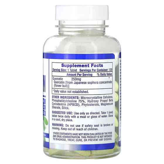 Кверцетин Hi-Tech Pharmaceuticals Quercetin 250 мг 120 таблеток Луцьк