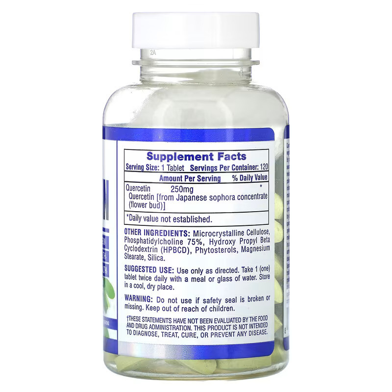 Кверцетин Hi-Tech Pharmaceuticals Quercetin 250 мг 120 таблеток Луцк - изображение 2