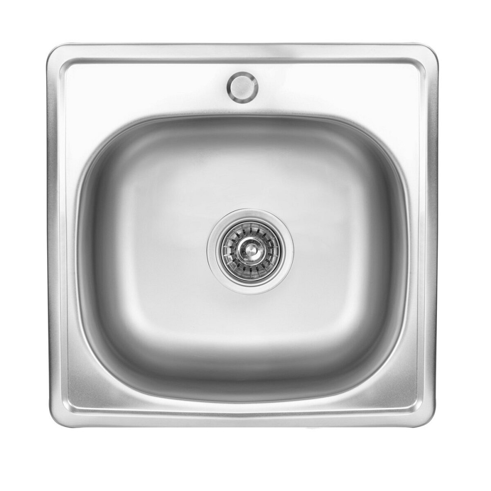 VALESO Кухонна мийка з нержавіючої сталі Valeso САТИН 4848 (0,6/170 мм) Коломыя - изображение 1