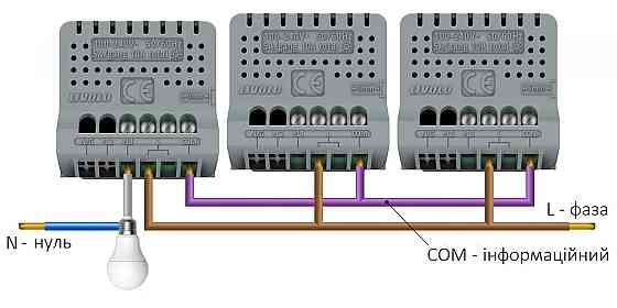 Розумний сенсорний димер LIVOLO, ZigBee, прохідний / перехресний, 2А 230В, без нейтралі, сумісний з Home Assistant (VL-FC1SD1Z-2G) Коломыя