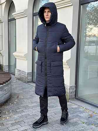Чоловіча зимова куртка темно-синя Pobedov Tank L Київ