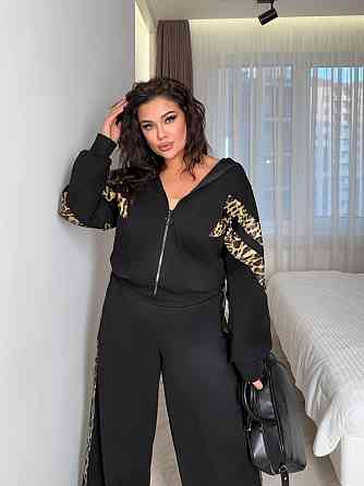 Жіночий стильний повсякденний костюм двійка замша на дайвінгу Одеса