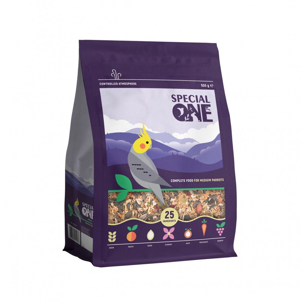 Полнорационный корм Special One корм для средних попугаев, 500 г Винница - изображение 1