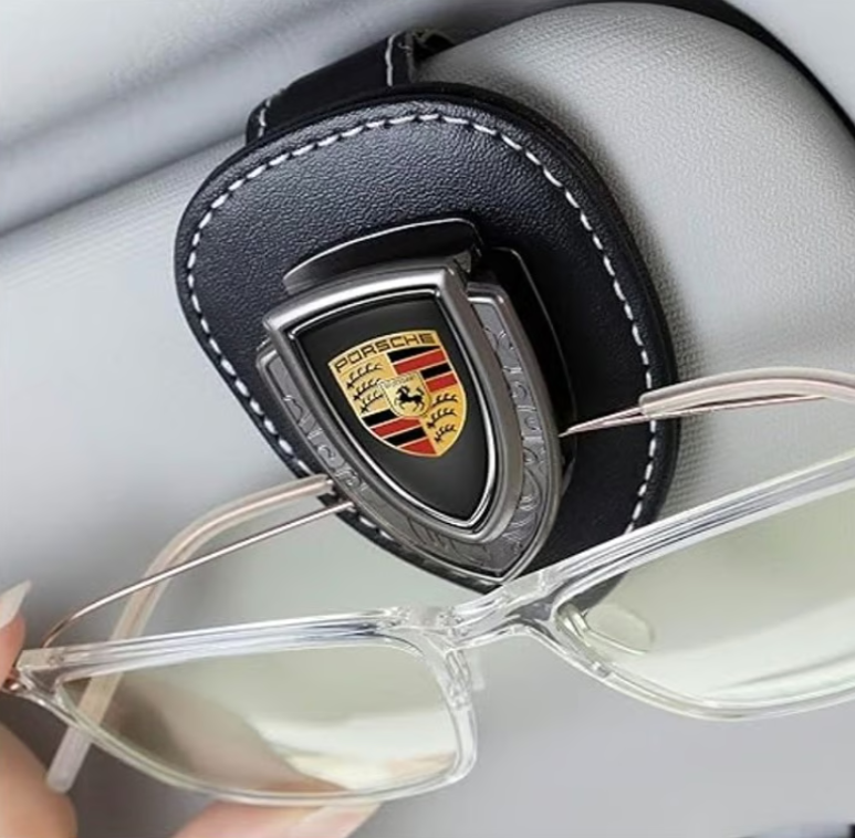 Автомобільний тримач, кліпса на сонцезахисний козирок для окулярів, карток з емблемою Porsche Луцьк - фото 3