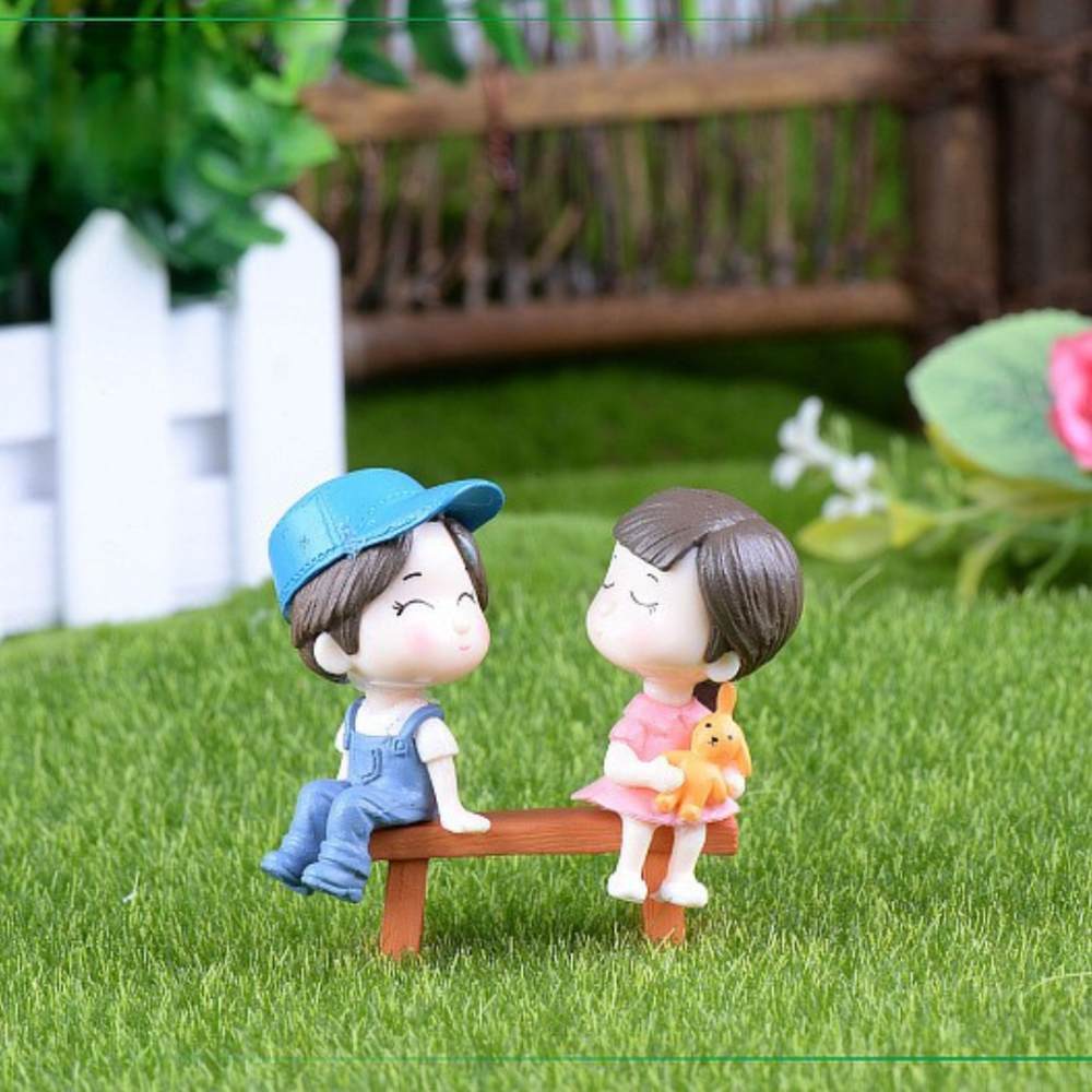 Фігурки дітей на лавці 5.8 х 4.8 см для моделювання та мікроландшафту Одеса - фото 4