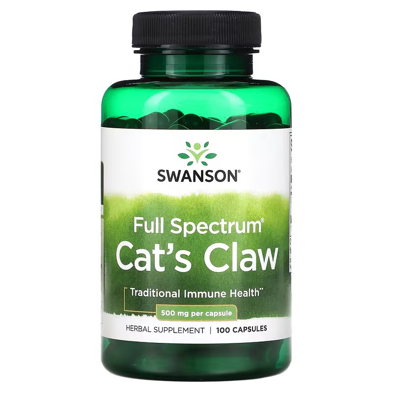 Cat's Claw 500 mg Full Spectrum, 100 капсул Луцьк - фото 1