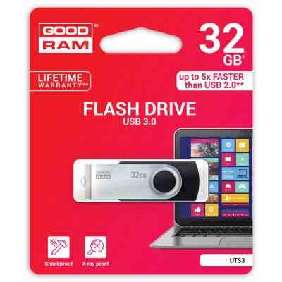 USB флеш накопичувач Goodram 32GB UTS3 Twister Black USB 3.0 (UTS3-0320K0R11) Вінниця