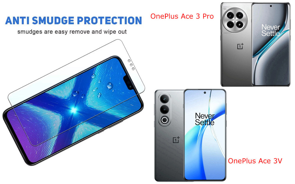 Защитное стекло NeoGlass для OnePlus Ace 3 Pro, OnePlus Ace 3V – ультрапрозрачное и устойчивое Киев - изображение 3