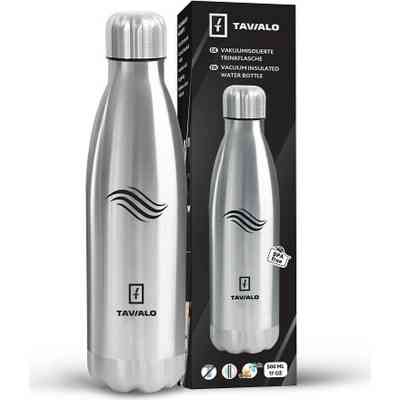 Термокружка Tavialo 500 мл металевий сріблястий колір (191500109) Винница