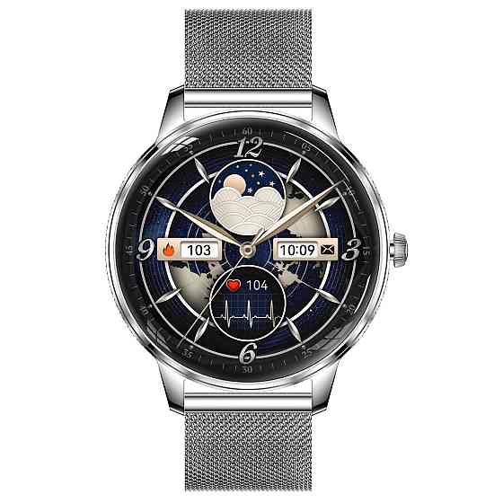 Розумний смарт-годинник Smart Brilliant Slim Silver (2 ремінці) Вінниця