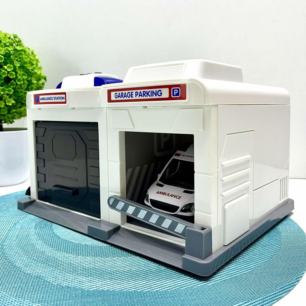 Ігровий набір Chengmei Toys Гараж з машинкою Швидка допомога зі світловими та звуковими ефектами (CLM-557) Чернигов - изображение 2