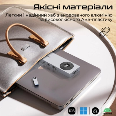Концентратор Promate USB-C 14-in-1 Promate comandhub-pro (comandhub-pro) Вінниця - фото 8