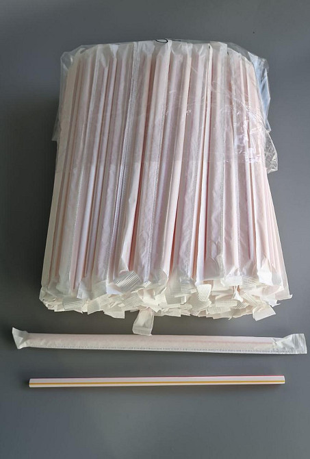 Трубочка гофра d68-21см у індивід. упаковці Смуга (200 шт) Харків - фото 2