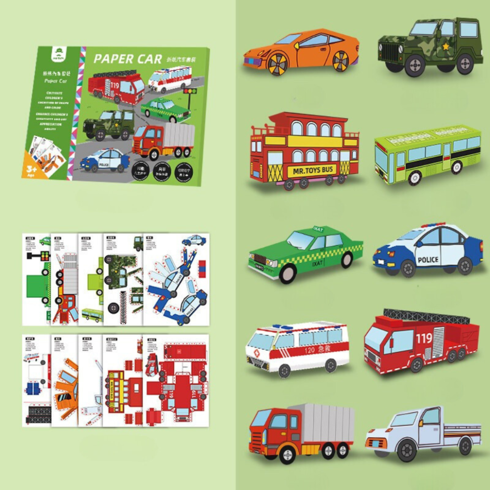 Набір орігамі Паперові автотранспорт Кам'янець-Подільський - фото 2