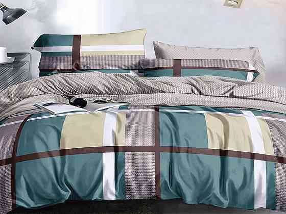 Ecotton Комплект постільної білизни Ecotton двоспальний Сімейний 150х215 см сіро-зелений (24103 Киев