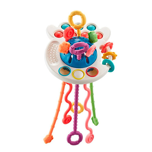 Погремушка прорезыватель Монтессори игрушка для детей 4в1, Осьминог Винница - изображение 1