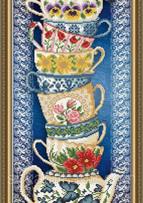 Схема для вишивання бісером Чашки Дніпро - фото 2
