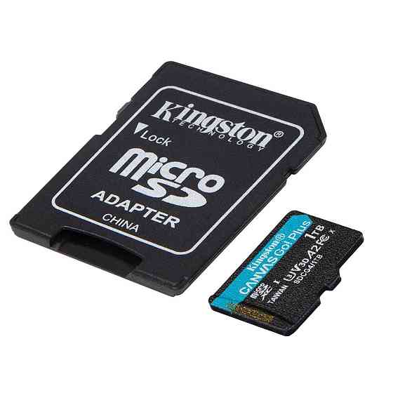 Карта памяти microSDXC (UHS-1 U3) Kingston Canvas Go! Plus 1Tb class 10 A2 V30 (R200MB/s, W-160MB/s) (adapter Одесса