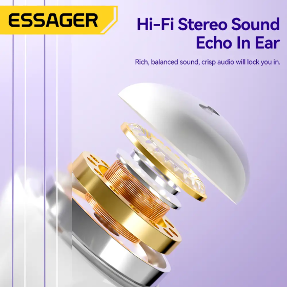 Бездротові навушники TWS ESSAGER Shining SL02 White Київ