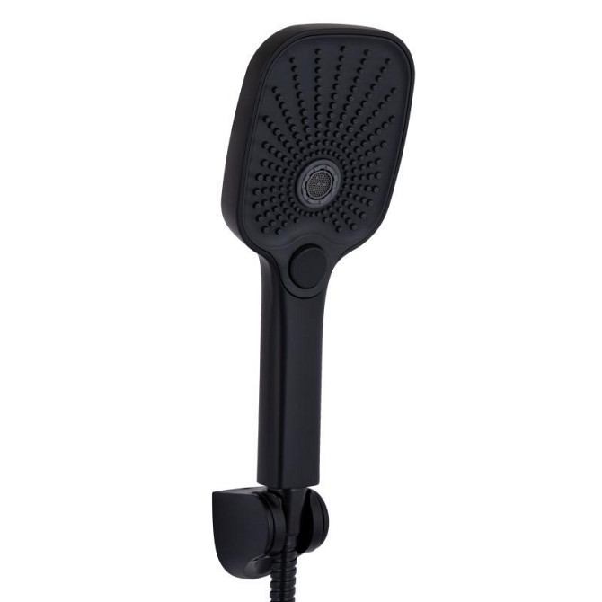 Змішувач для ванни з душовим гарнітуром Qtap Gemini QTGEM259BLM45682 Black Matt Харків - фото 4