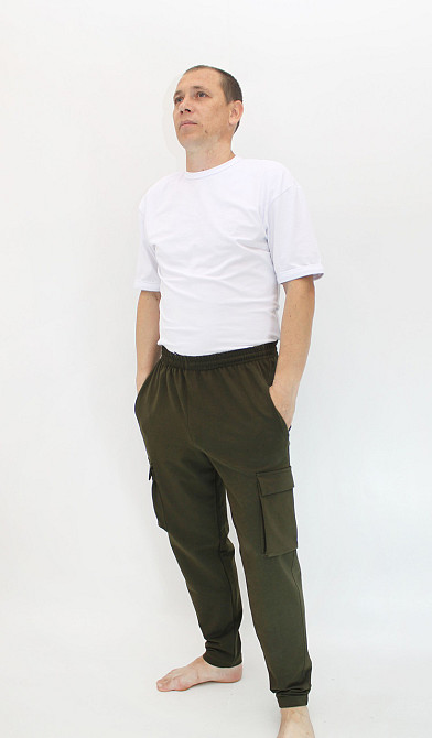 Штаны мужские карго Хаки М Харьков - изображение 1