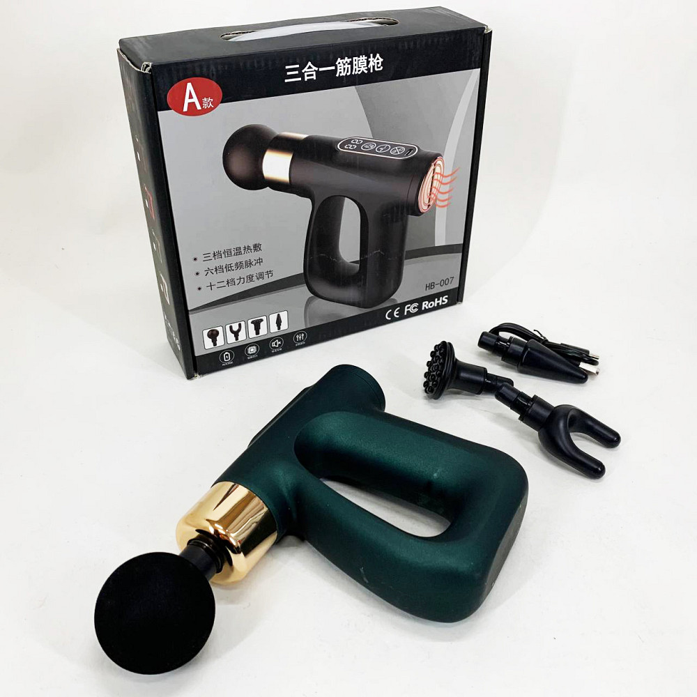 Вібраційний шийний масажер, Ударний масажний пістолет, Електричний масажний апарат для тіла MV-57 Львів - фото 4