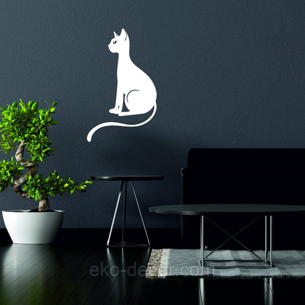 Декоративне настінне 3D Панно «Кіт» Декор на стіну з об'ємом Київ - фото 2