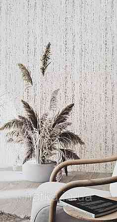 Шпалери вінілові на флізеліні Marburg Travertino 1.06х10 абстракція смужки точки під кору дерева чорні білі Київ