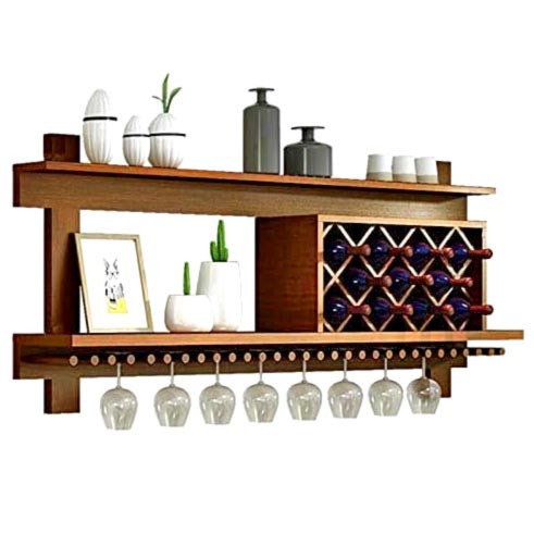 Настінна винна полиця "Хокуто 120" шафран Миколаїв - фото 1