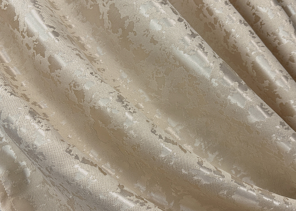 Комплект готовых штор VR-Textil Лен мрамор Pavliani VO № 1713ш айвори 150х275 см 2 шт (33-0613) Киев - изображение 6