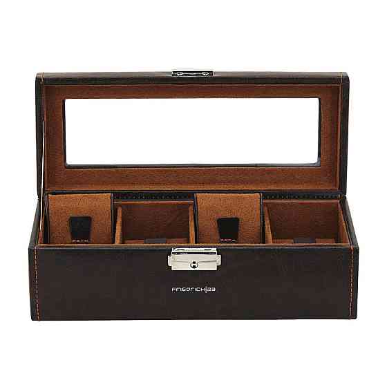 Скринька для зберігання наручних годинників Friedrich Lederwaren Bond 4 (Коричневий) Київ