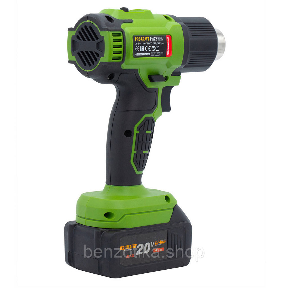 Акумуляторний фен промисловий Procraft PH22 (без акб та зп) Киев - изображение 6