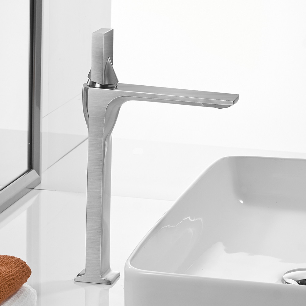 Смеситель дизайнерский для умывальника, кран в ванну однорычажный WanFan люкс качества хром Каменец-Подольский - изображение 2