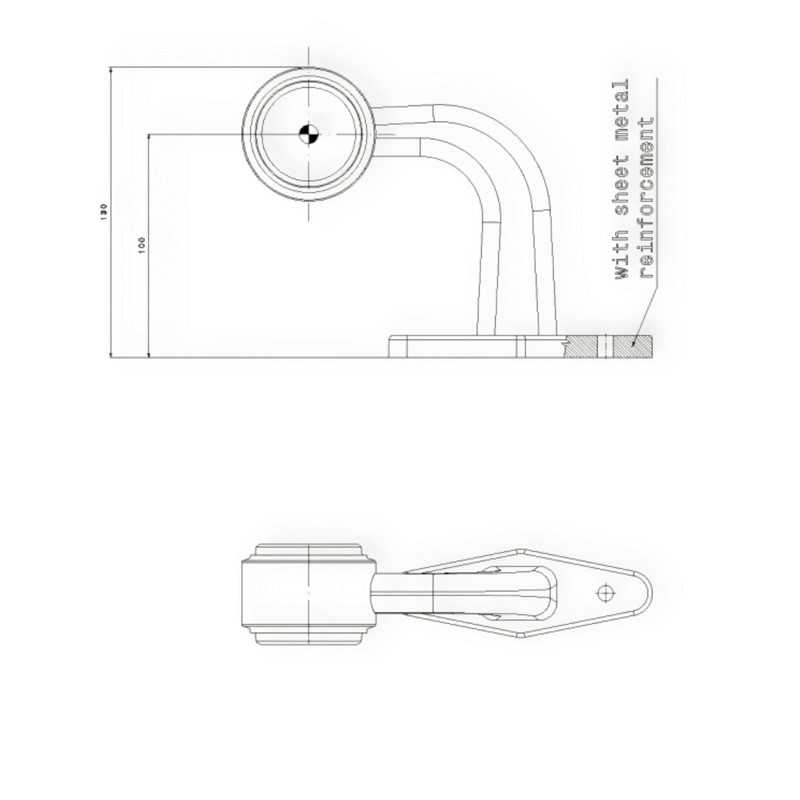 Фонарь (рог кривой) малый габаритный Мукачево - изображение 1