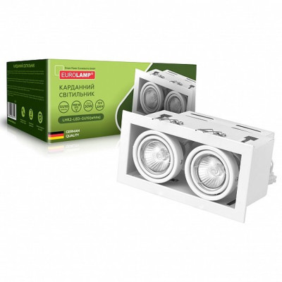 Светильник точечный Eurolamp LED GU10x2 white (LHK2-LED-GU10(white)) Винница - изображение 1
