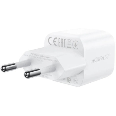 Зарядное устройство Acefast USB-C 20W Gan A73 mini + USB-C cable Fast Charger White (6974316282655) Винница - изображение 3