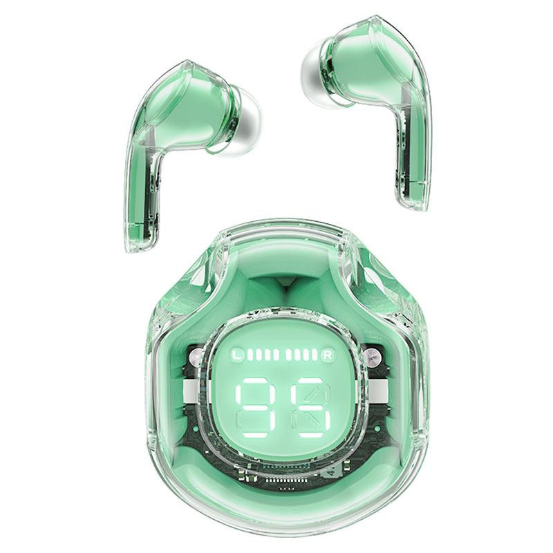 Бездротові навушники ACEFAST T8 Crystal color (2) bluetooth earbuds Mint Green Київ - фото 1